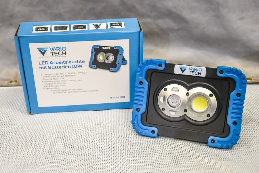 LED Arbeitsleuchte mit Batterien Vario Tech VT-AL10B